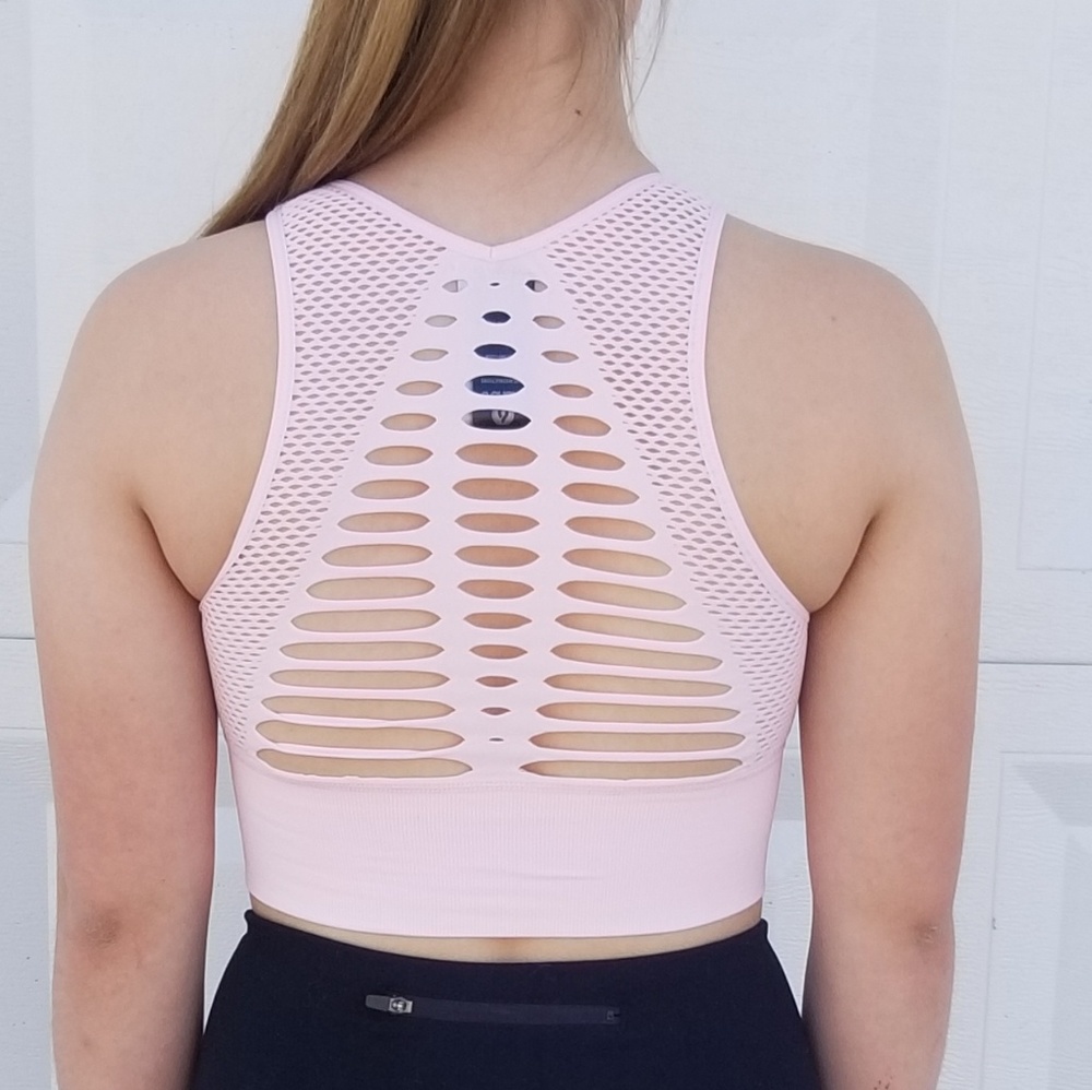 Laser Cut Seamless Sports Bra - Picture 2 of 4